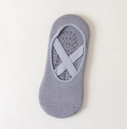 SoftGrip Ballet Socks Grey, duplicate image, pending removal