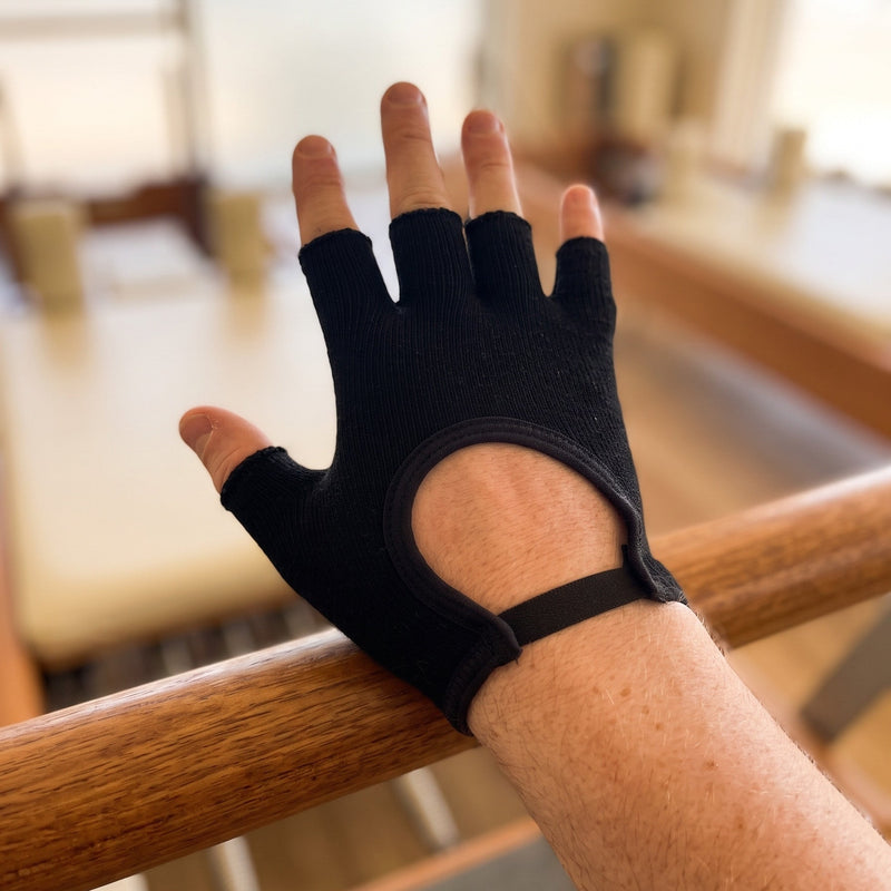 SoftGrip Pilates gloves, back of the hand