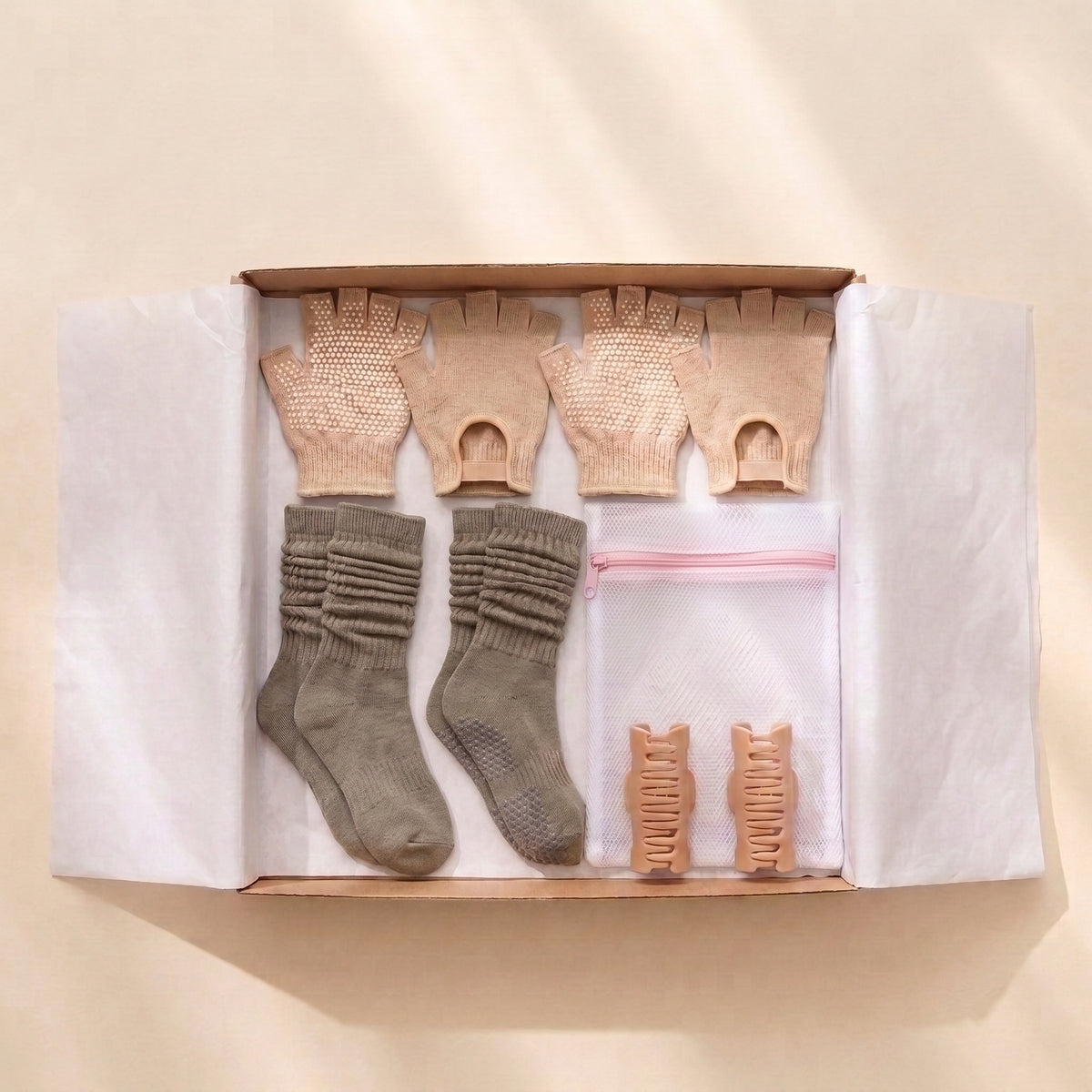 The RKKN Set in Oat, laid flat